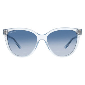 Home ferragamo blue gradient cat eye ladies sunglasses sf1056s 456 57
