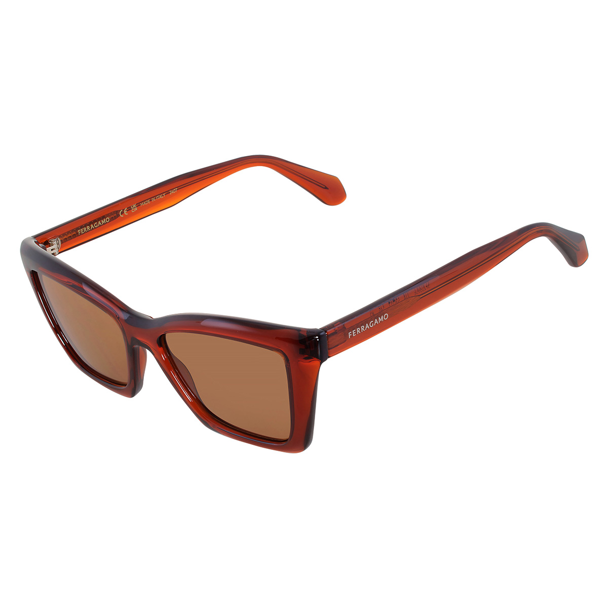 ferragamo bronze cat eye ladies sunglasses sf2039se 224 53 ferragamo bronze cat eye ladies sunglasses sf2039se 224 53
