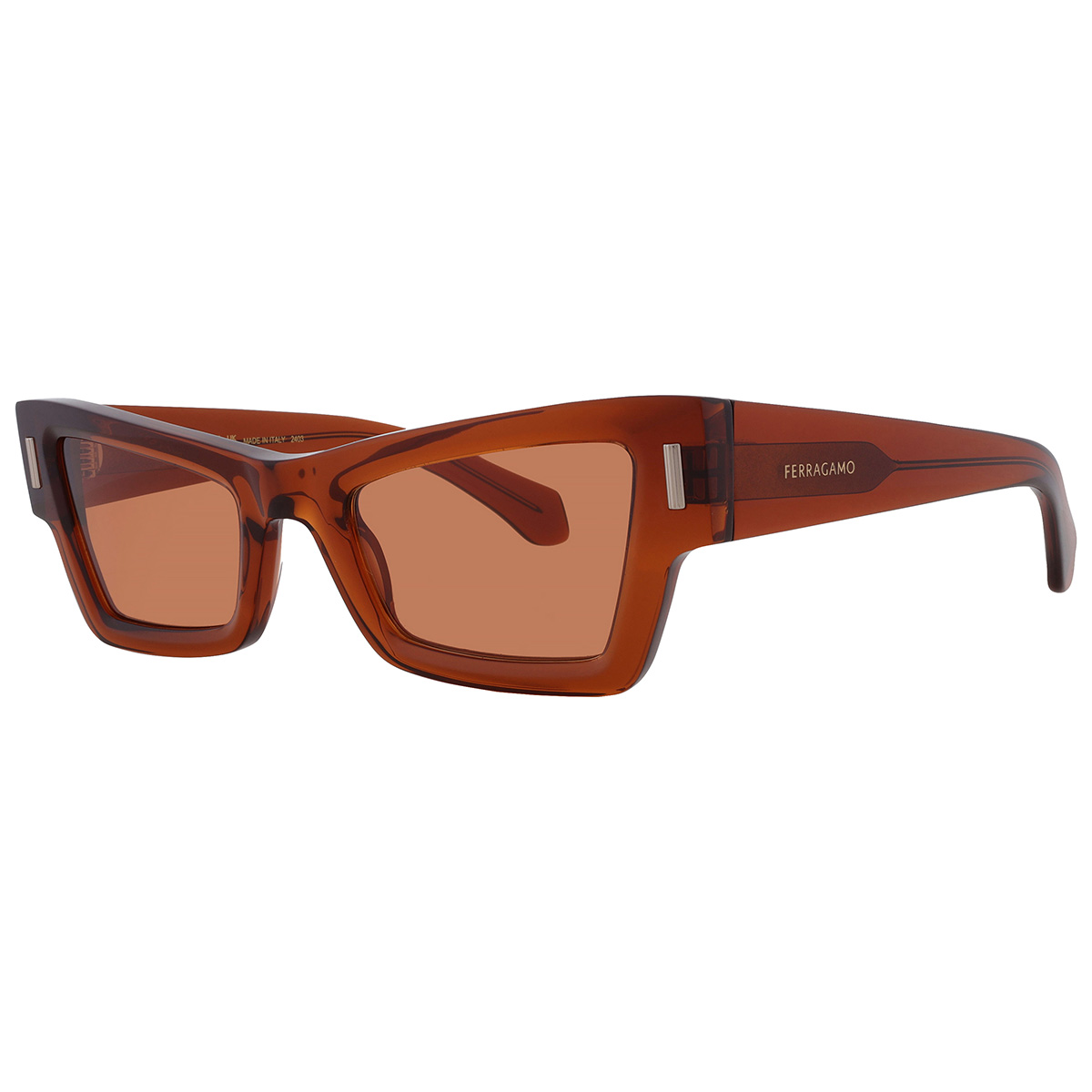 ferragamo brown cat eye ladies sunglasses sf2006s 232 53 ferragamo brown cat eye ladies sunglasses sf2006s 232 53