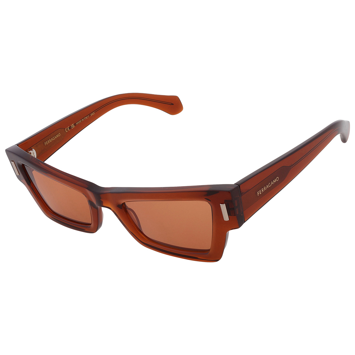 ferragamo brown cat eye ladies sunglasses sf2006s 232 53 ferragamo brown cat eye ladies sunglasses sf2006s 232 53