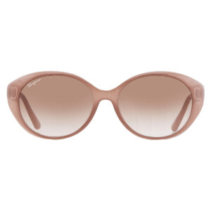 Home ferragamo brown gradient oval ladies sunglasses sf1074slb 716 57