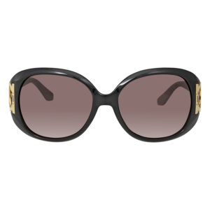 Home ferragamo brown gradient oval sunglasses sf668 001 57
