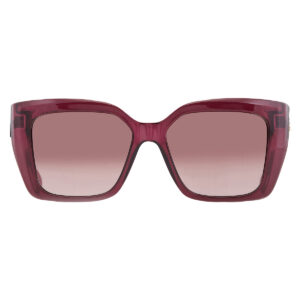 Home ferragamo brown gradient rectangular ladies sunglasses sf1042s 525 55