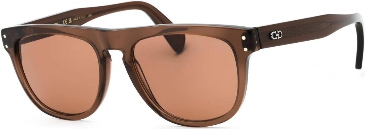 ferragamo brown square men's sunglasses sf1111scp 232 55 ferragamo brown square men's sunglasses sf1111scp 232 55