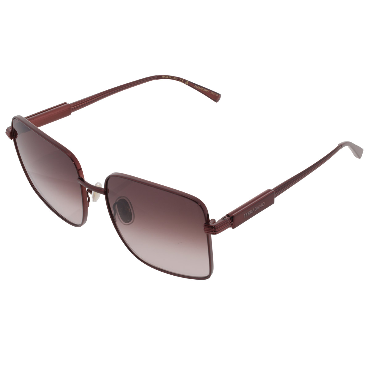 ferragamo burgundy gradient square ladies sunglasses sf330s 606 57 ferragamo burgundy gradient square ladies sunglasses sf330s 606 57