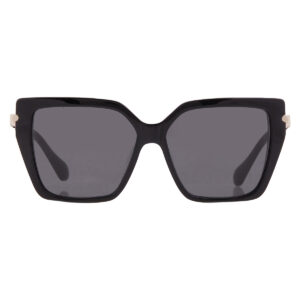ferragamo dark grey butterfly ladies sunglasses sf1106s 001 57