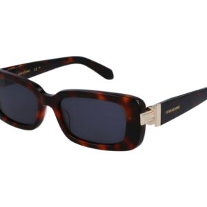 Home ferragamo dark grey rectangular ladies sunglasses sf1105s 240 52
