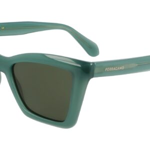Home ferragamo green cat eye ladies sunglasses sf2039se 339 53