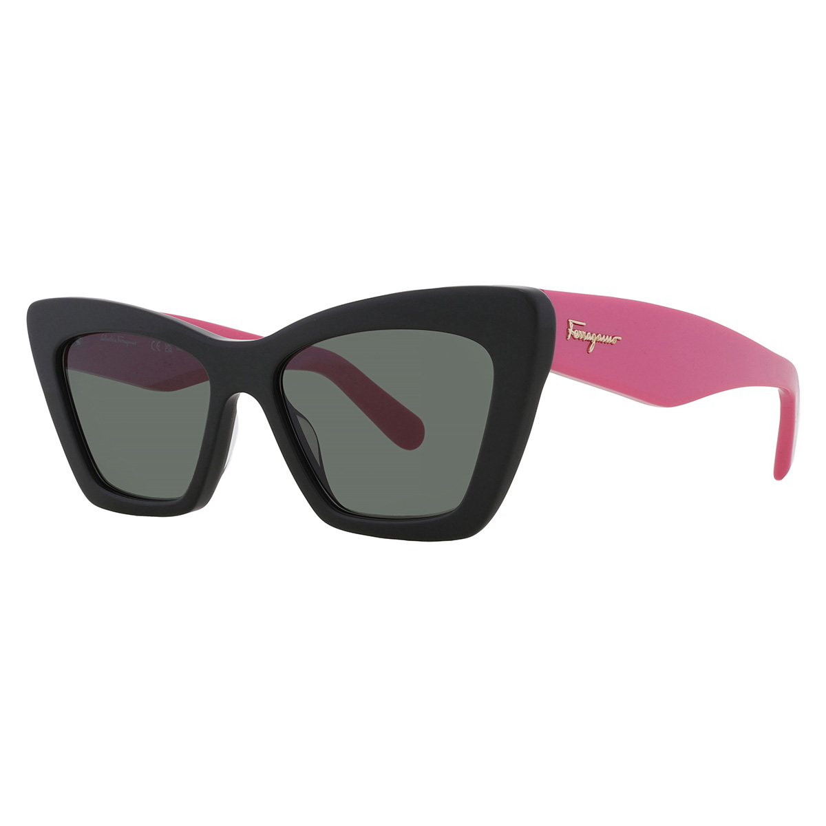 ferragamo green cat eye ladies sunglasses sf929s 304 55 ferragamo green cat eye ladies sunglasses sf929s 304 55