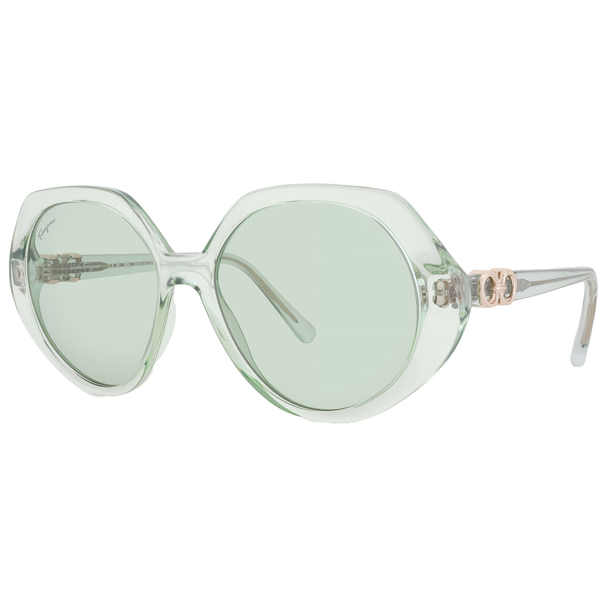 ferragamo green geometric ladies sunglasses sf1084s 341 58 ferragamo green geometric ladies sunglasses sf1084s 341 58