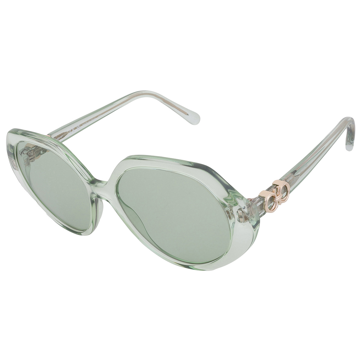 ferragamo green geometric ladies sunglasses sf1084s 341 58 ferragamo green geometric ladies sunglasses sf1084s 341 58