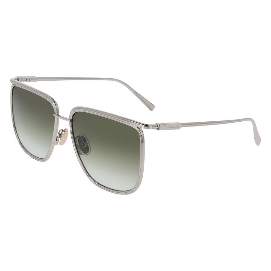 ferragamo green gradient square ladies sunglasses sf324s 750 58 ferragamo green gradient square ladies sunglasses sf324s 750 58