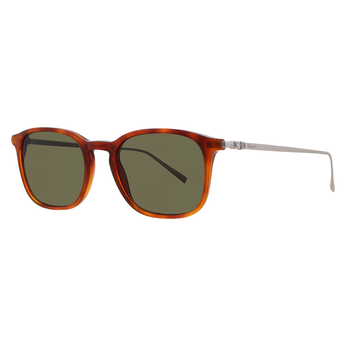 ferragamo green square men's sunglasses sf2846scp 212 53 ferragamo green square men's sunglasses sf2846scp 212 53