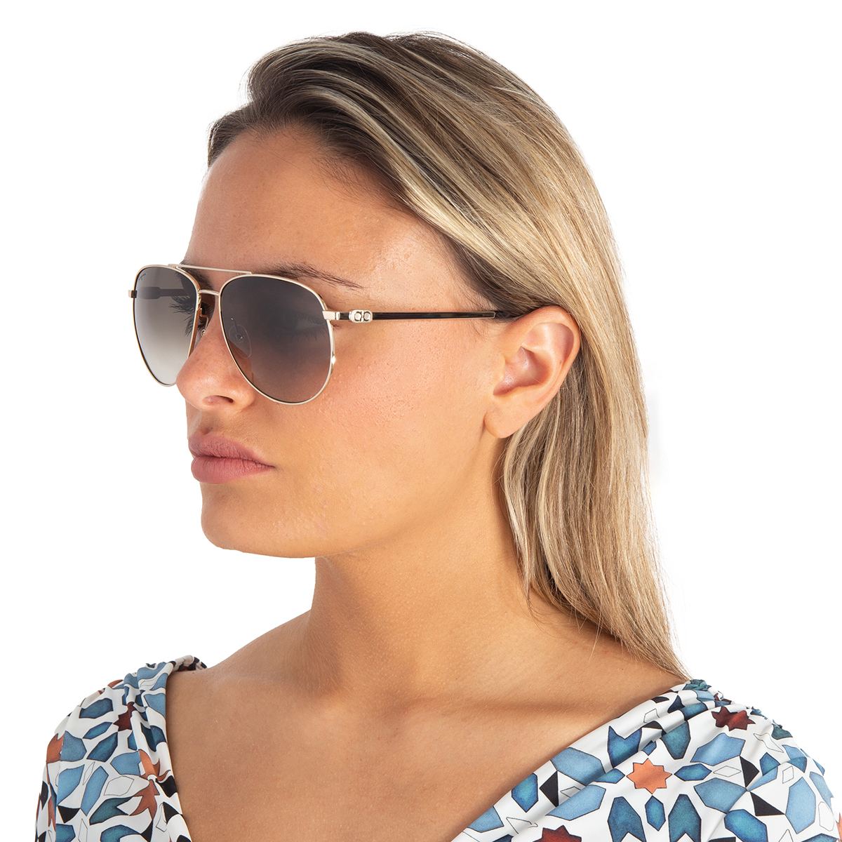 ferragamo grey gradient pilot sunglasses sf157s 717 60 ferragamo grey gradient pilot sunglasses sf157s 717 60
