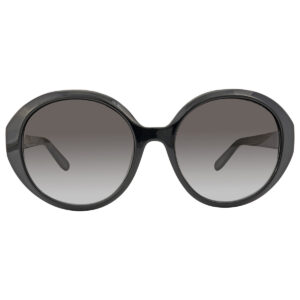 Home ferragamo grey gradient round ladies sunglasses sf1067s 001 57