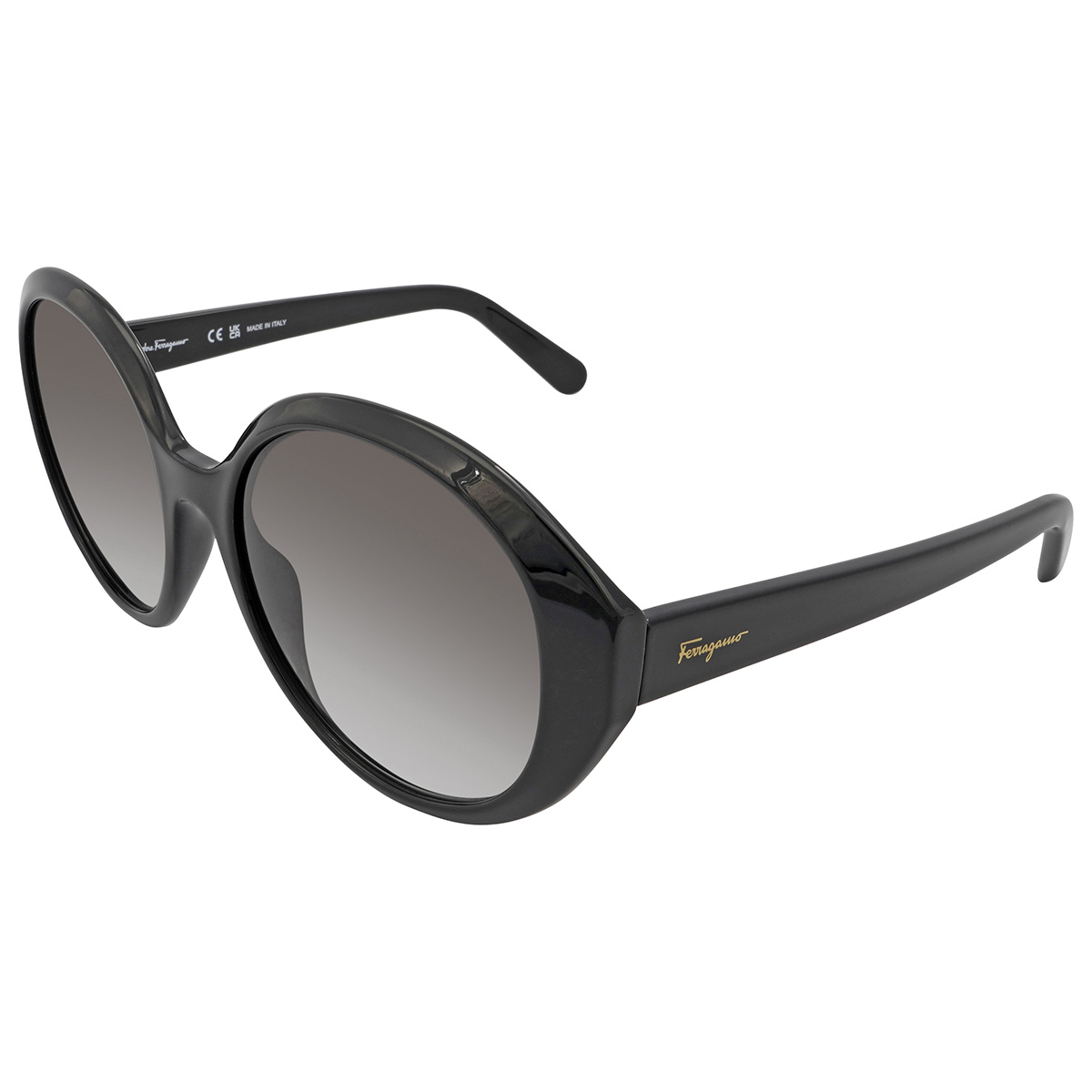 ferragamo grey gradient round ladies sunglasses sf1067s 001 57 ferragamo grey gradient round ladies sunglasses sf1067s 001 57