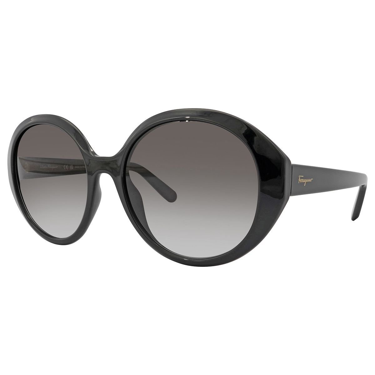 ferragamo grey gradient round ladies sunglasses sf1067s 001 57 ferragamo grey gradient round ladies sunglasses sf1067s 001 57