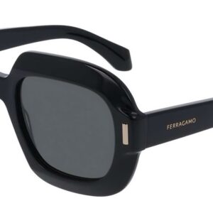 ferragamo grey square ladies sunglasses sf2068se 001 54