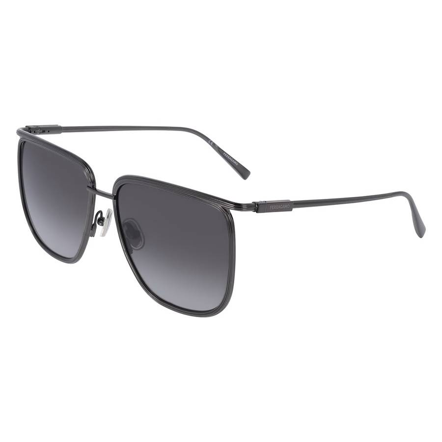 ferragamo grey square ladies sunglasses sf324s 027 58 ferragamo grey square ladies sunglasses sf324s 027 58