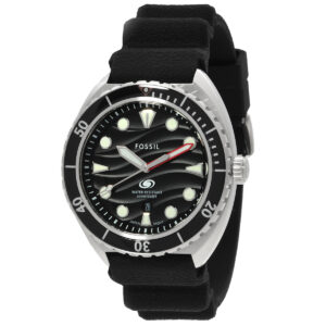 Home fossil breaker quartz black dial men's watch fs6062