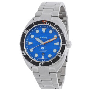 Home fossil breaker quartz blue dial men's watch fs6064