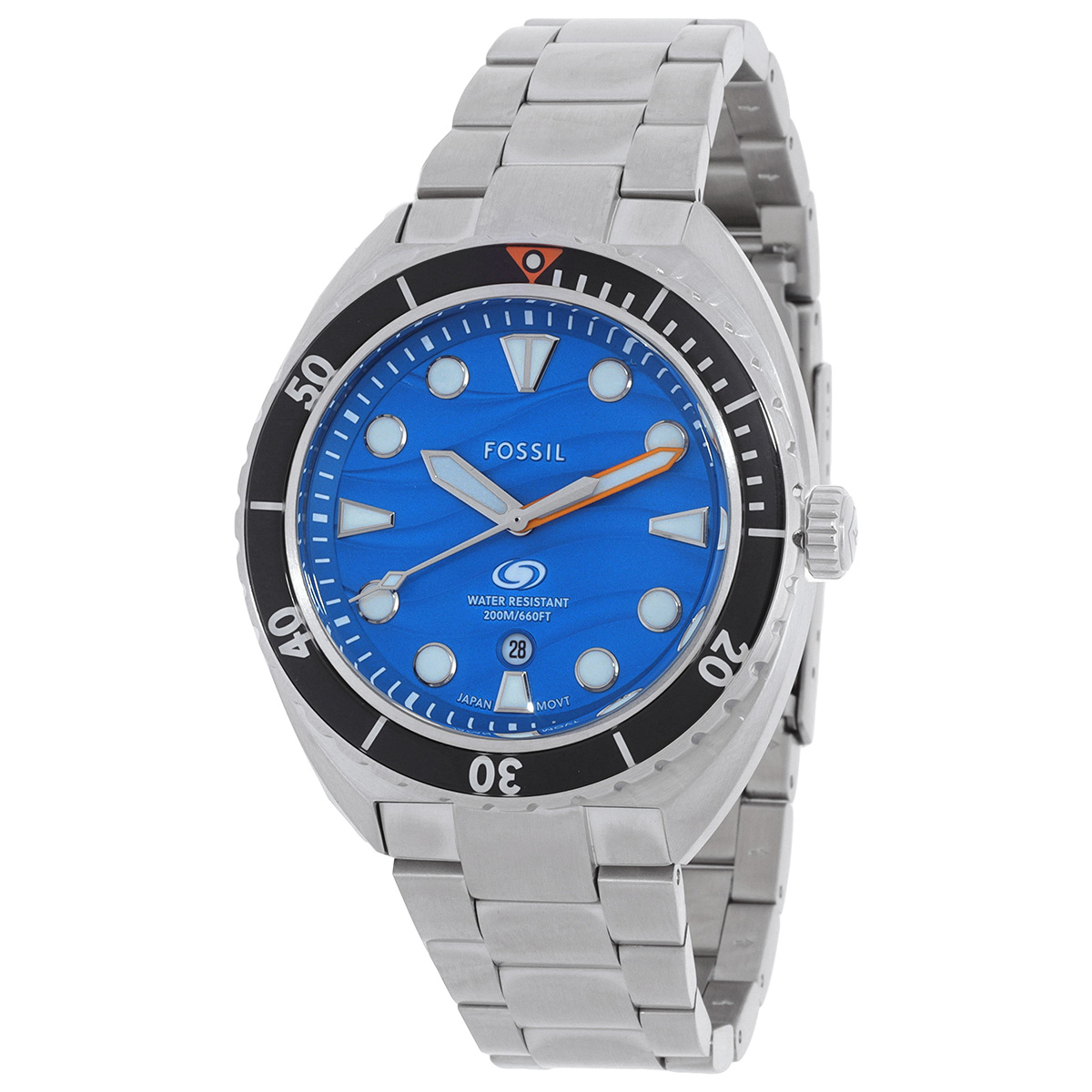 fossil breaker quartz blue dial men's watch fs6064 fossil breaker quartz blue dial men's watch fs6064