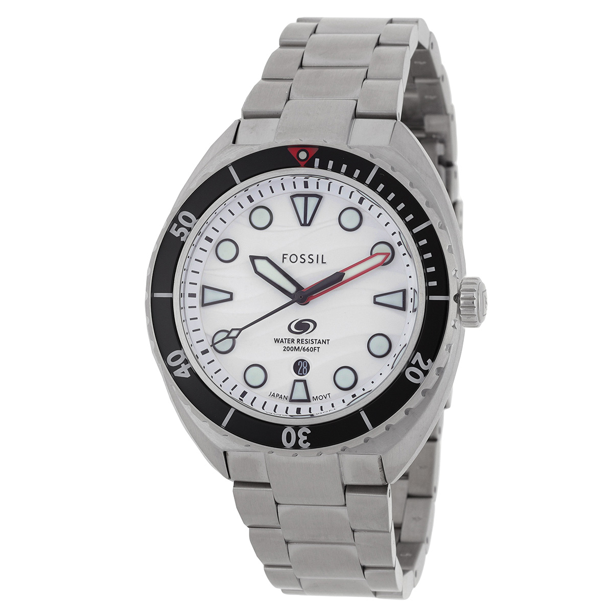 fossil breaker quartz white dial men's watch fs6063 fossil breaker quartz white dial men's watch fs6063