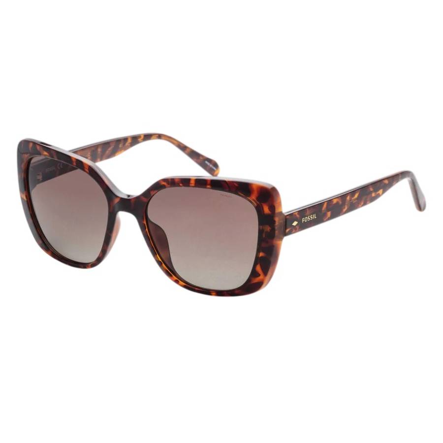 fossil brown cat eye ladies sunglasses fos 3143/s 0086/la 55 fossil brown cat eye ladies sunglasses fos 3143/s 0086/la 55