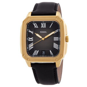 fossil crosby quartz black dial watch fs6151