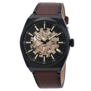 fossil everett automatic black dial men's watch me3207