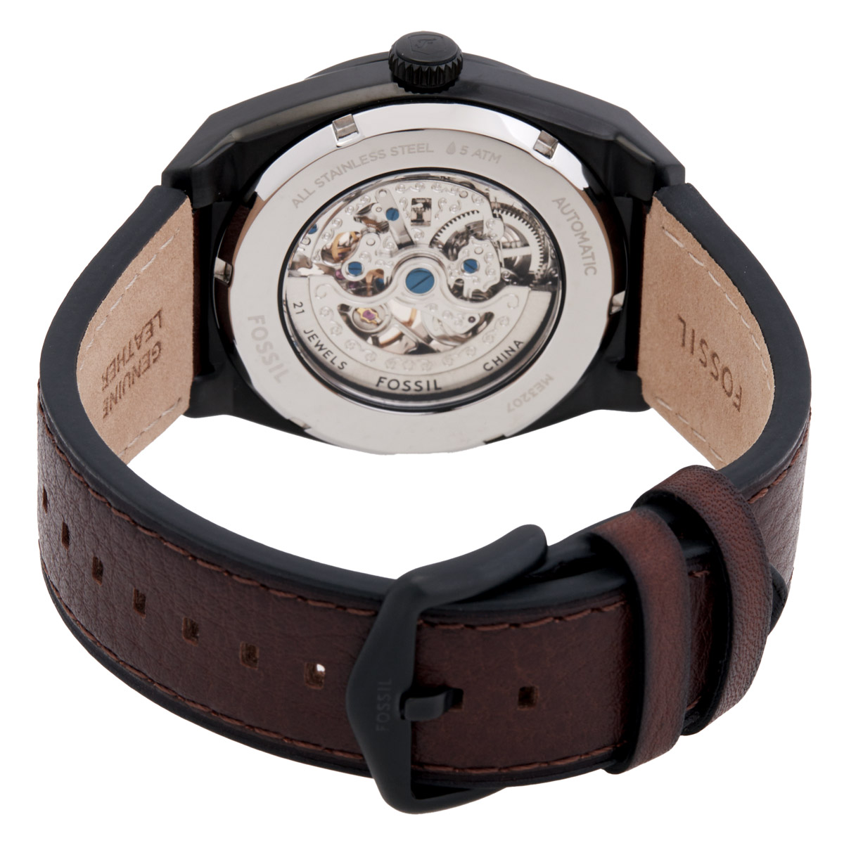 fossil everett automatic black dial men's watch me3207 fossil everett automatic black dial men's watch me3207