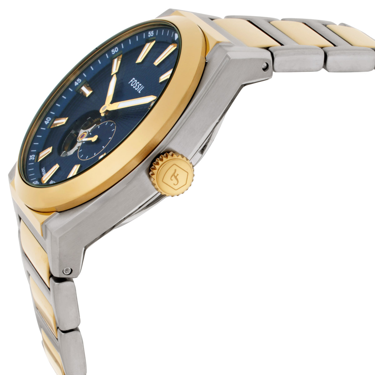 fossil everett automatic blue dial men's watch me3275 fossil everett automatic blue dial men's watch me3275