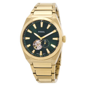 fossil everett automatic green dial men's watch me3276