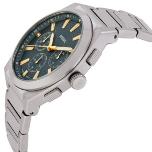 fossil everett chronograph quartz blue dial men's watch fs6154