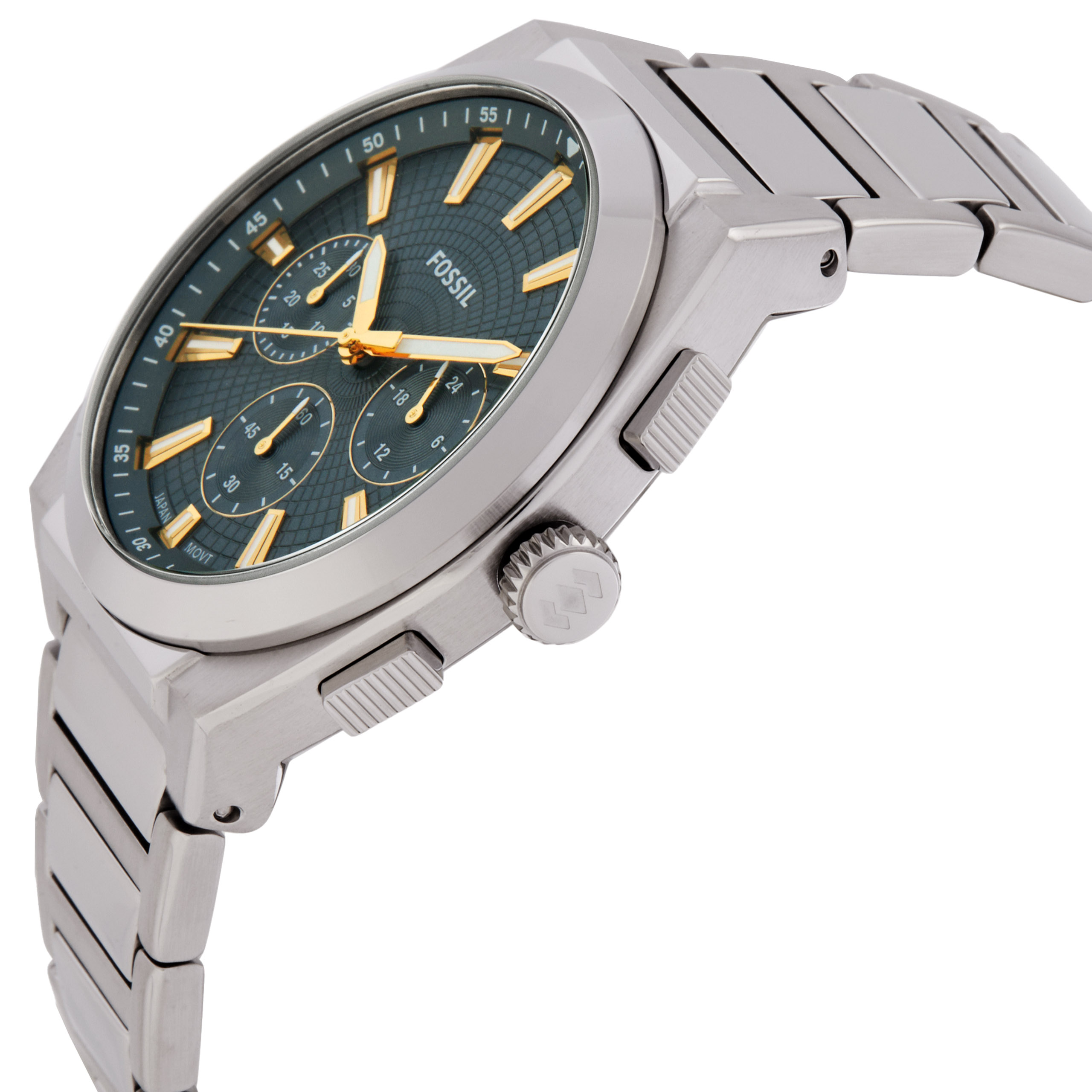 fossil everett chronograph quartz blue dial men's watch fs6154 fossil everett chronograph quartz blue dial men's watch fs6154