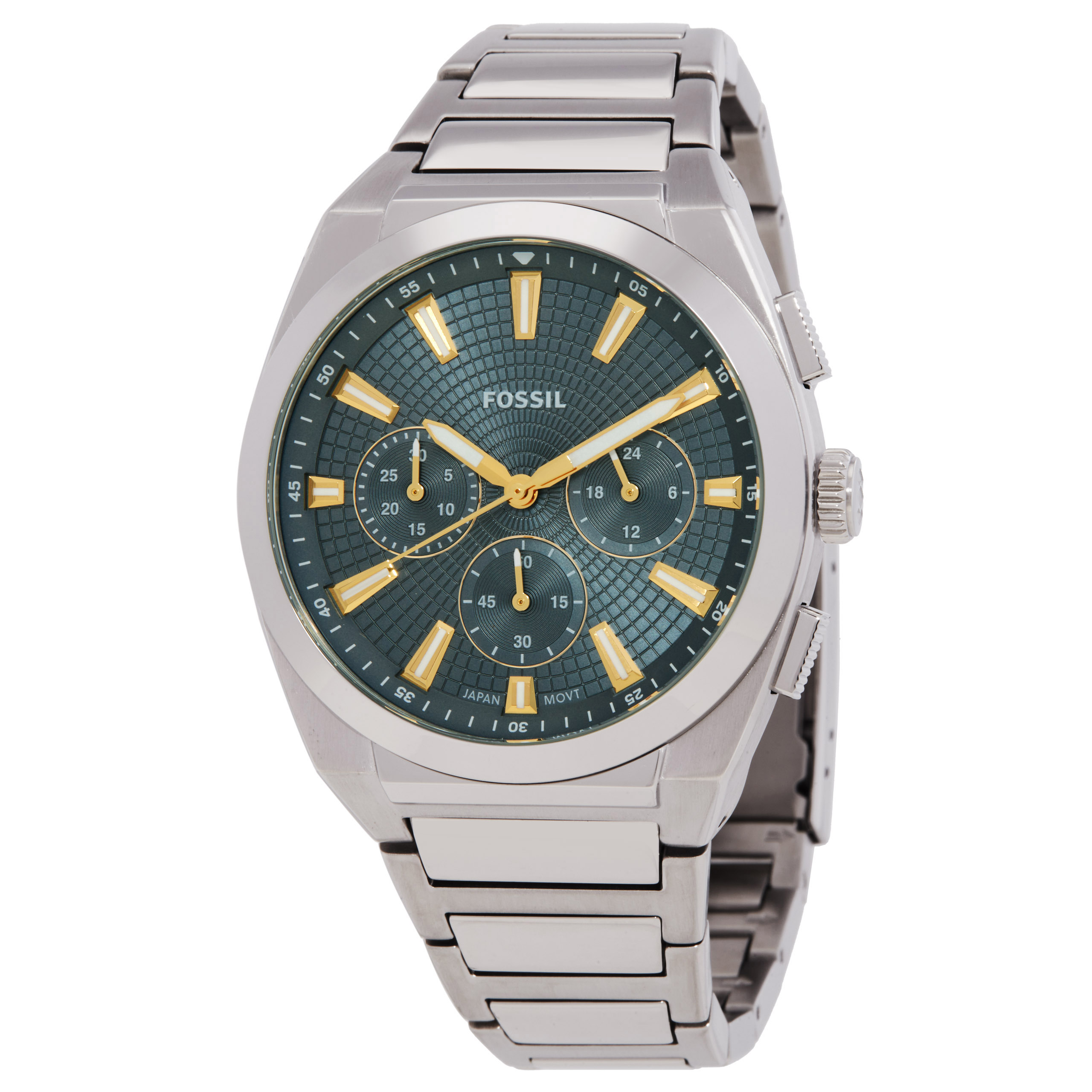 fossil everett chronograph quartz blue dial men's watch fs6154 fossil everett chronograph quartz blue dial men's watch fs6154