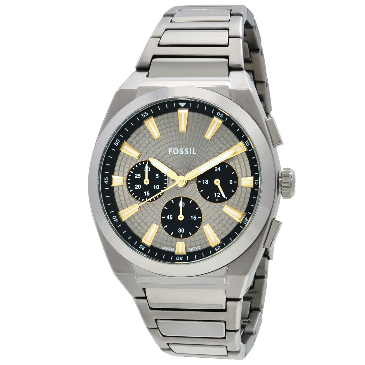 fossil everett chronograph quartz grey dial men's watch fs6128 fossil everett chronograph quartz grey dial men's watch fs6128