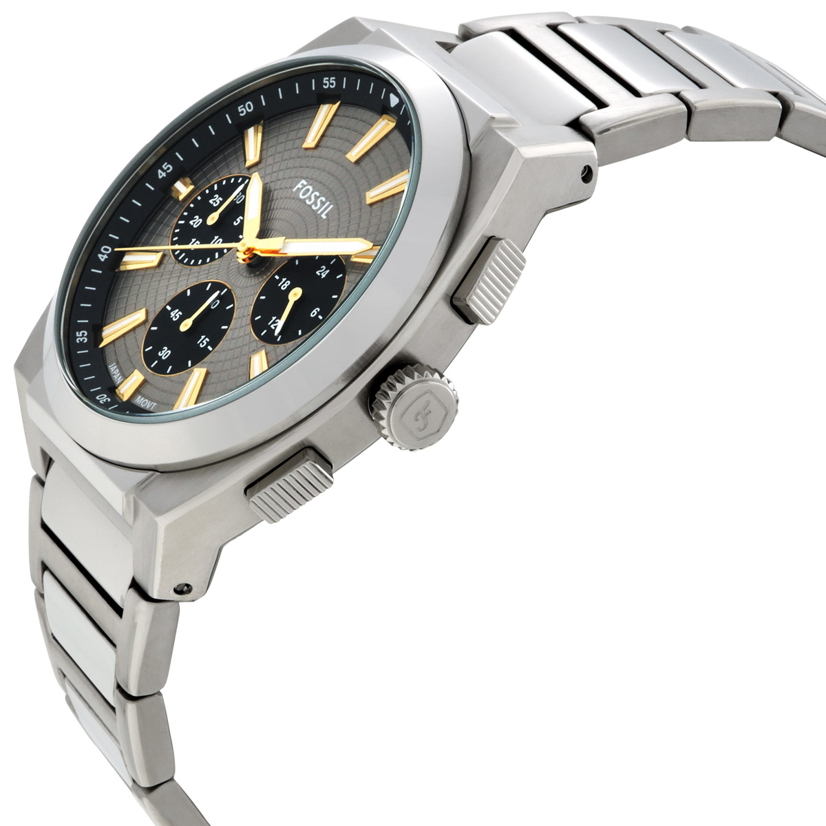 fossil everett chronograph quartz grey dial men's watch fs6128 fossil everett chronograph quartz grey dial men's watch fs6128