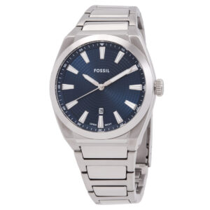 Home fossil everett quartz blue dial men's watch fs5822