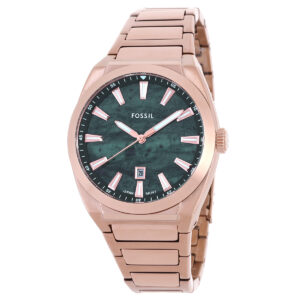 Home fossil everett quartz green dial men's watch fs6074