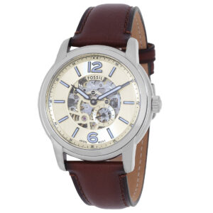 fossil heritage automatic cream dial men's watch me3264