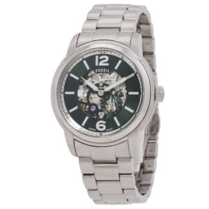 fossil heritage automatic green dial men's watch me3262