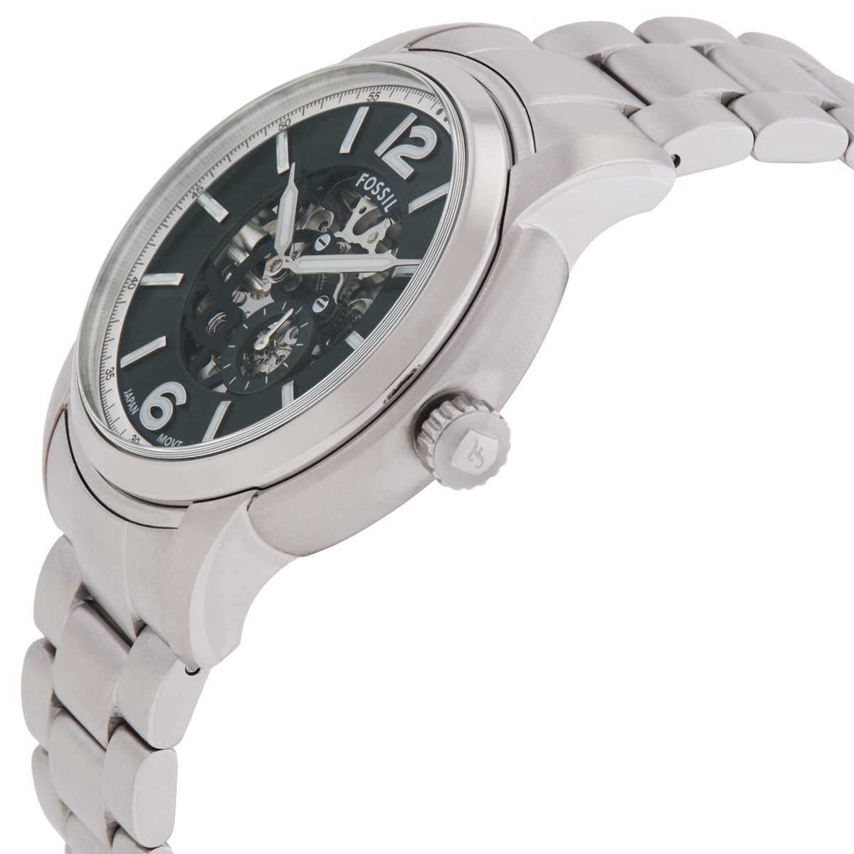 fossil heritage automatic green dial men's watch me3262 fossil heritage automatic green dial men's watch me3262