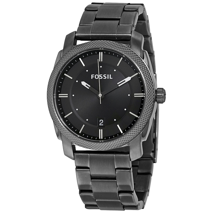 fossil machine black dial smoke ion plated men's watch fs4774 fossil machine black dial smoke ion plated men's watch fs4774