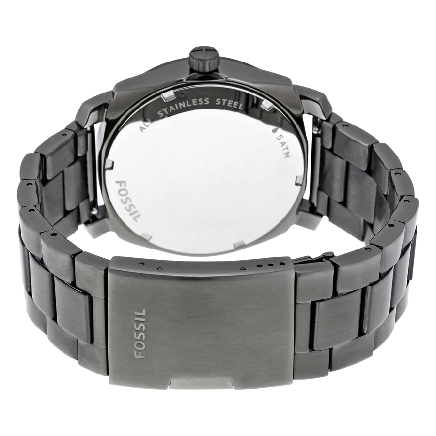 fossil machine black dial smoke ion plated men's watch fs4774 fossil machine black dial smoke ion plated men's watch fs4774