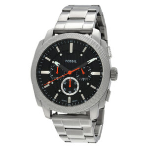 fossil machine chronograph quartz black dial men's watch fs6095