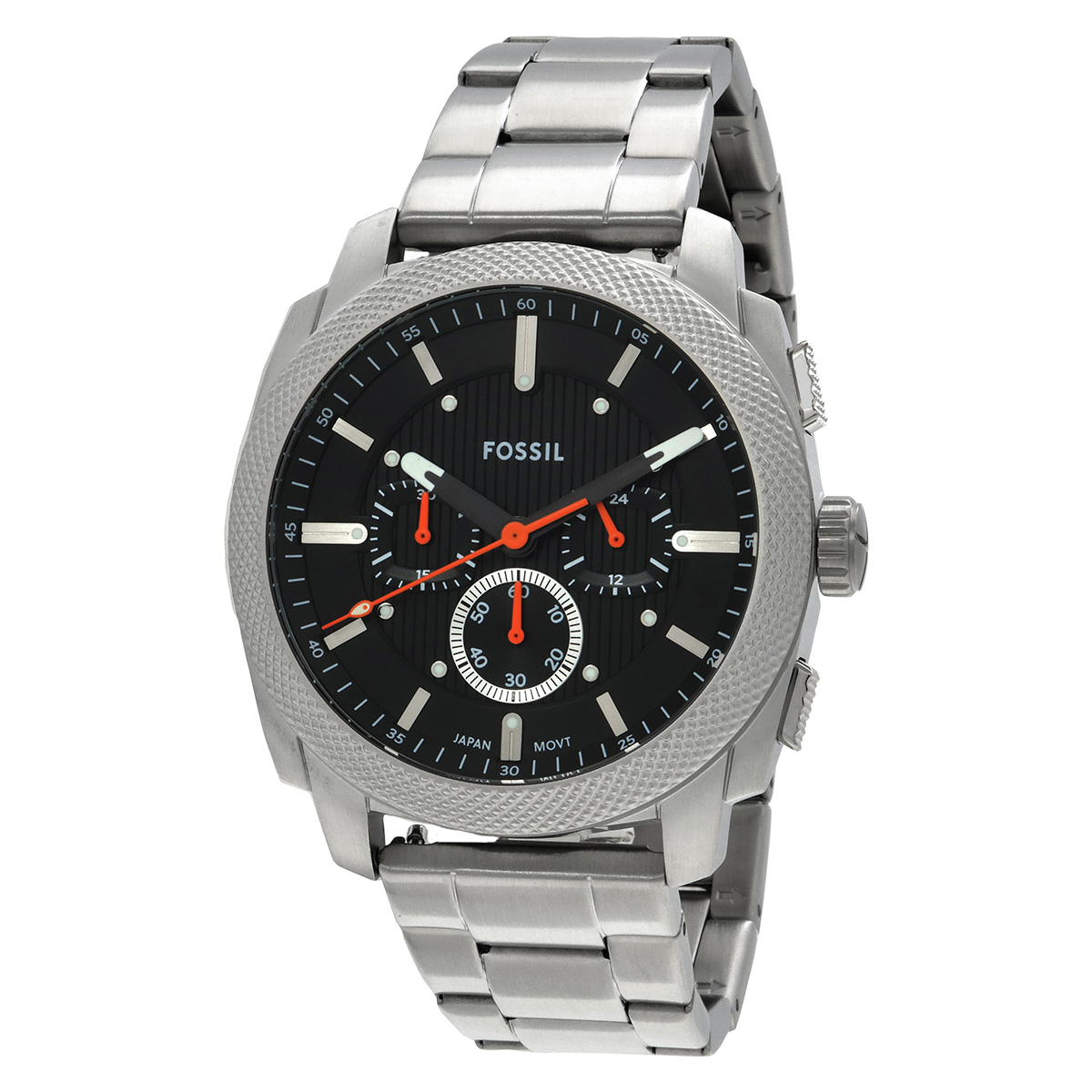fossil machine chronograph quartz black dial men's watch fs6095 fossil machine chronograph quartz black dial men's watch fs6095