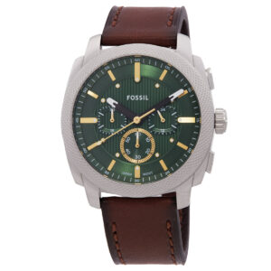 Home fossil machine chronograph quartz green dial men's watch fs6100