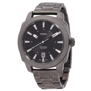fossil machine quartz black dial men's watch fs5970