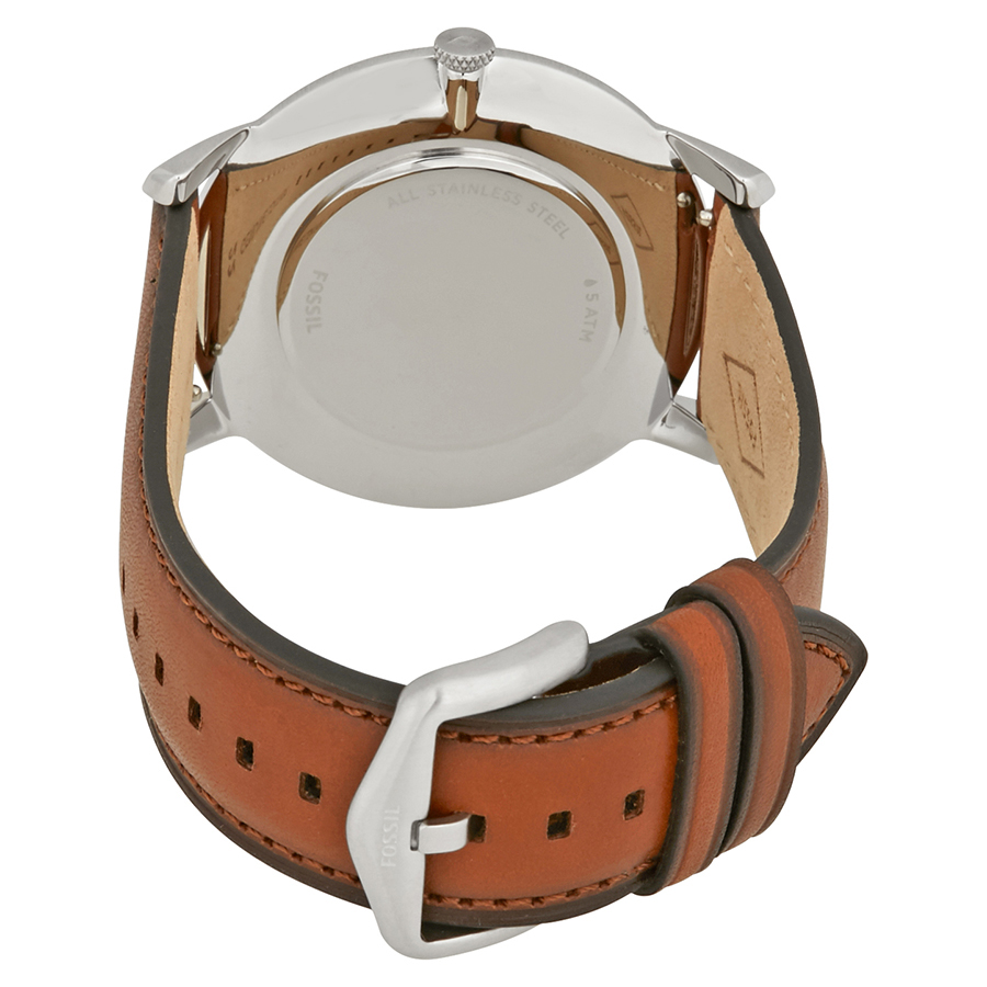 fossil minimalist blue dial brown leather men's watch fs5304 fossil minimalist blue dial brown leather men's watch fs5304